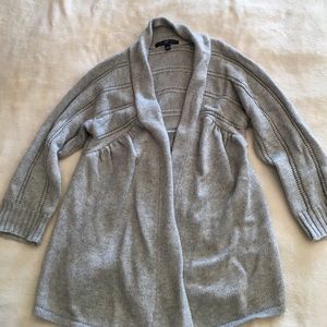 Gap 3/4 sleeve cashmere blend open cardigan sz S